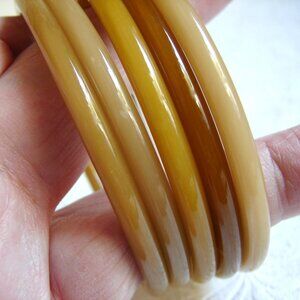 Vintage 1970's Ketty Dalsgaard Bangle BRACELET Set of 5, B&D Denmark  F29